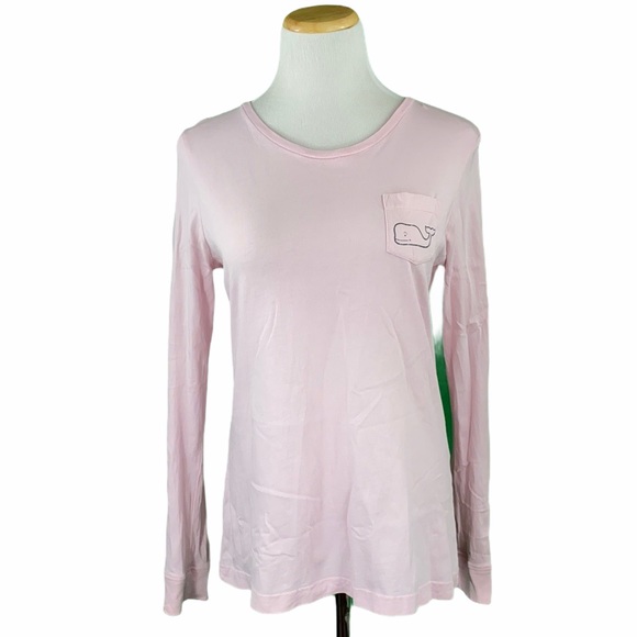 Vineyard Vines Light Pink Whale Tee
